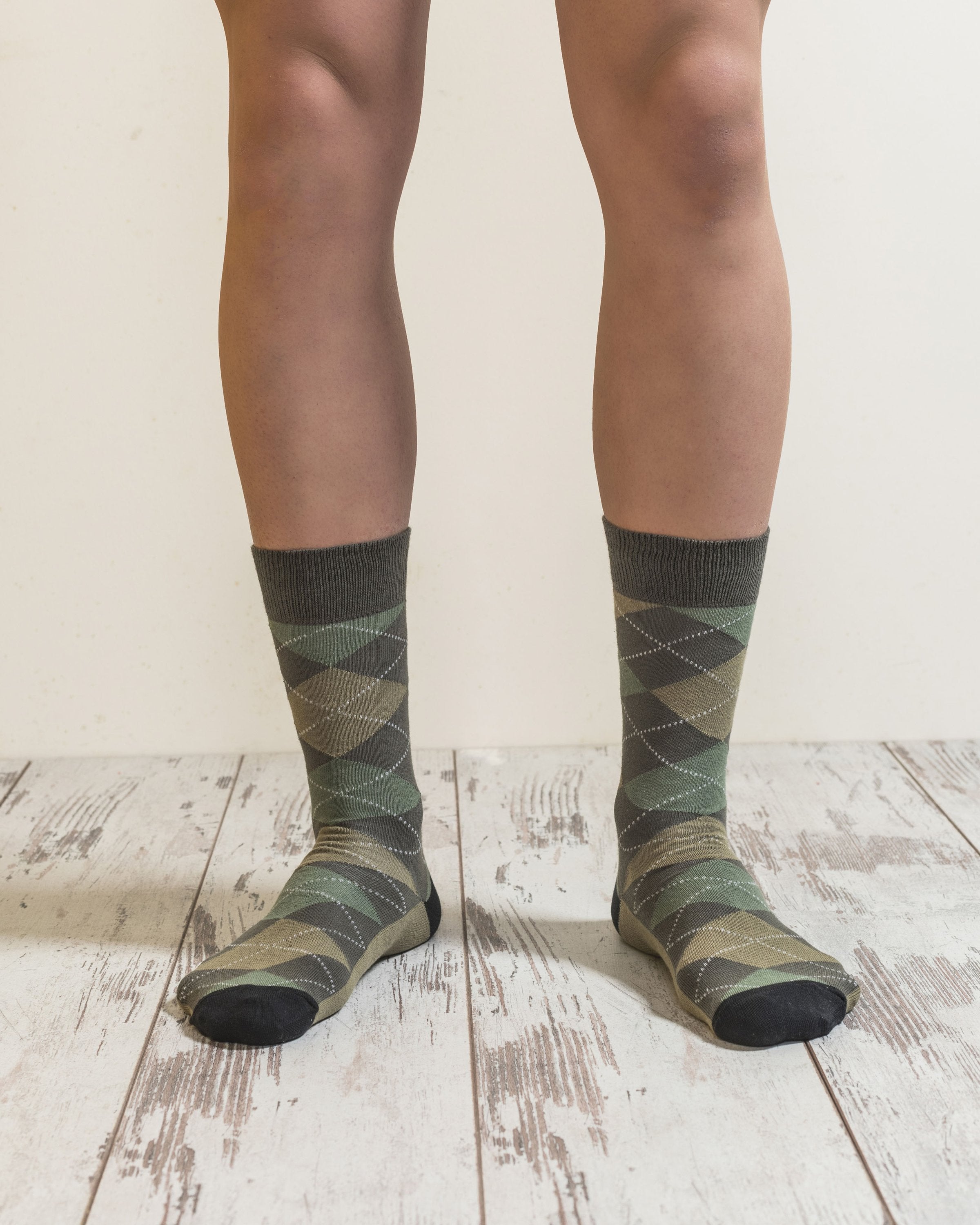 Men's Sage Argyle Socks