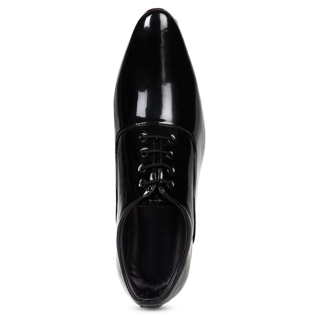 Generic Men's Black Color Patent Leather Material