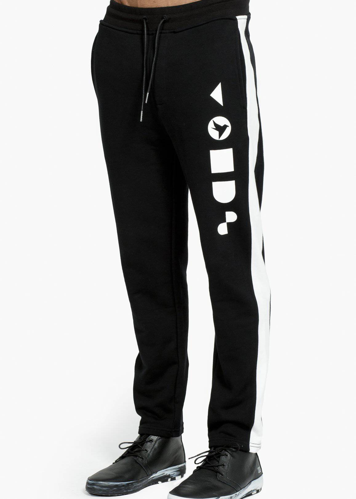 Konus Men's Zip Sweatpants / Hanks In Black
