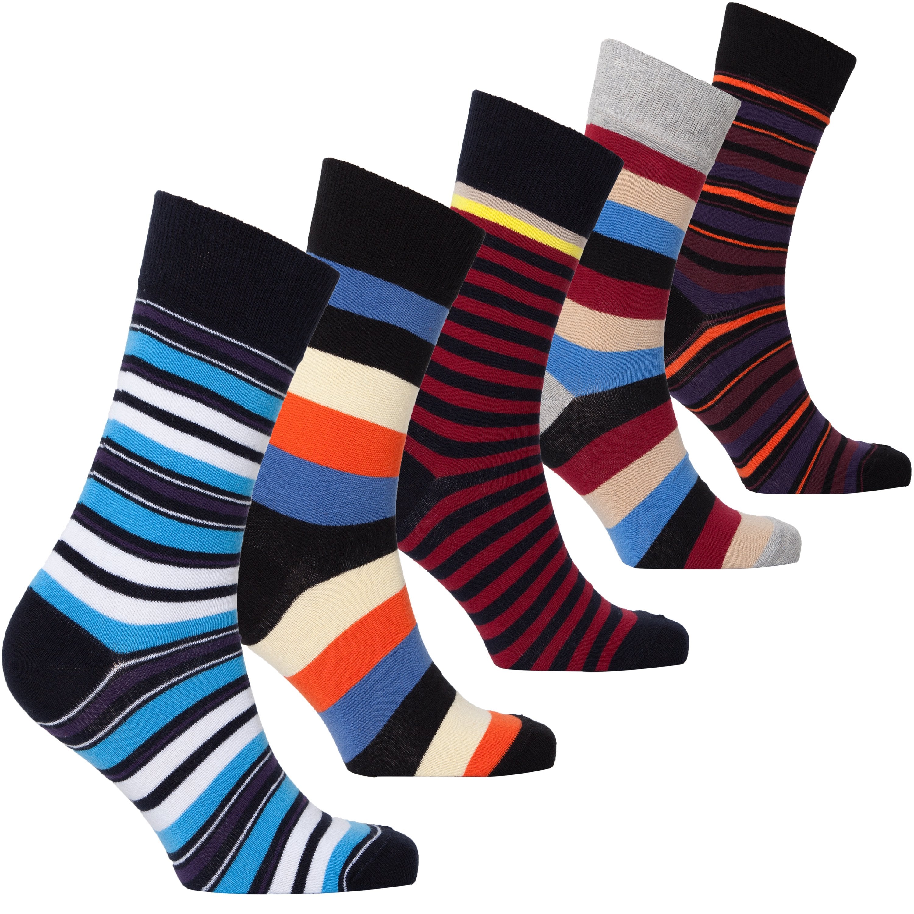 Men's Traditional Stripes Socks Orchid Erebus