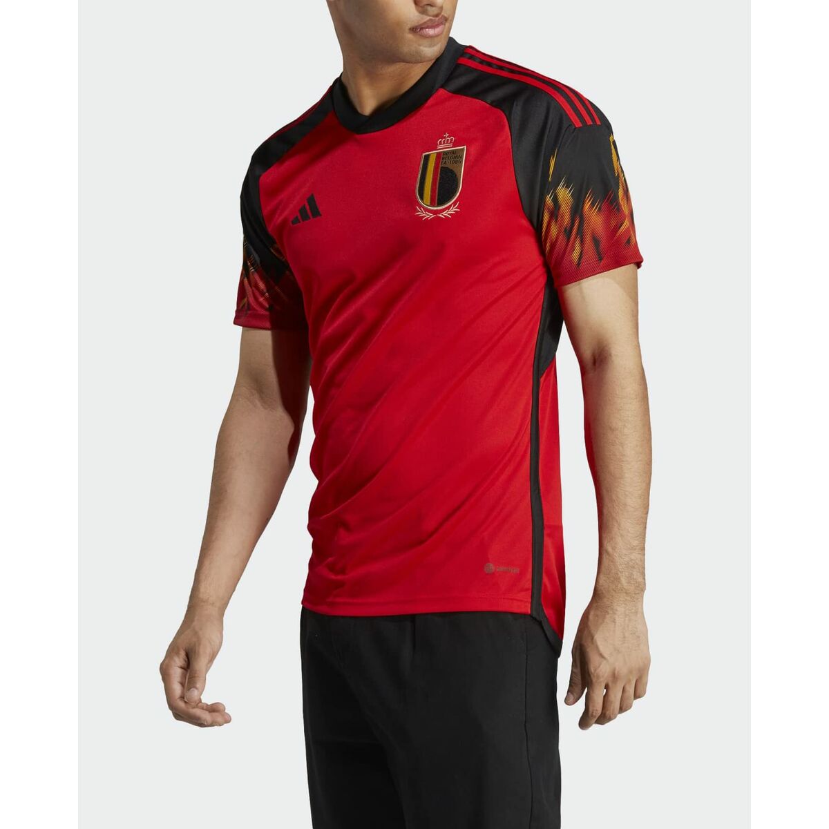 Men's Short-sleeved Football Shirt Adidas Belgium 22 Bigbuy