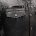 Vendetta - Men's Leather Motorcycle Jacket