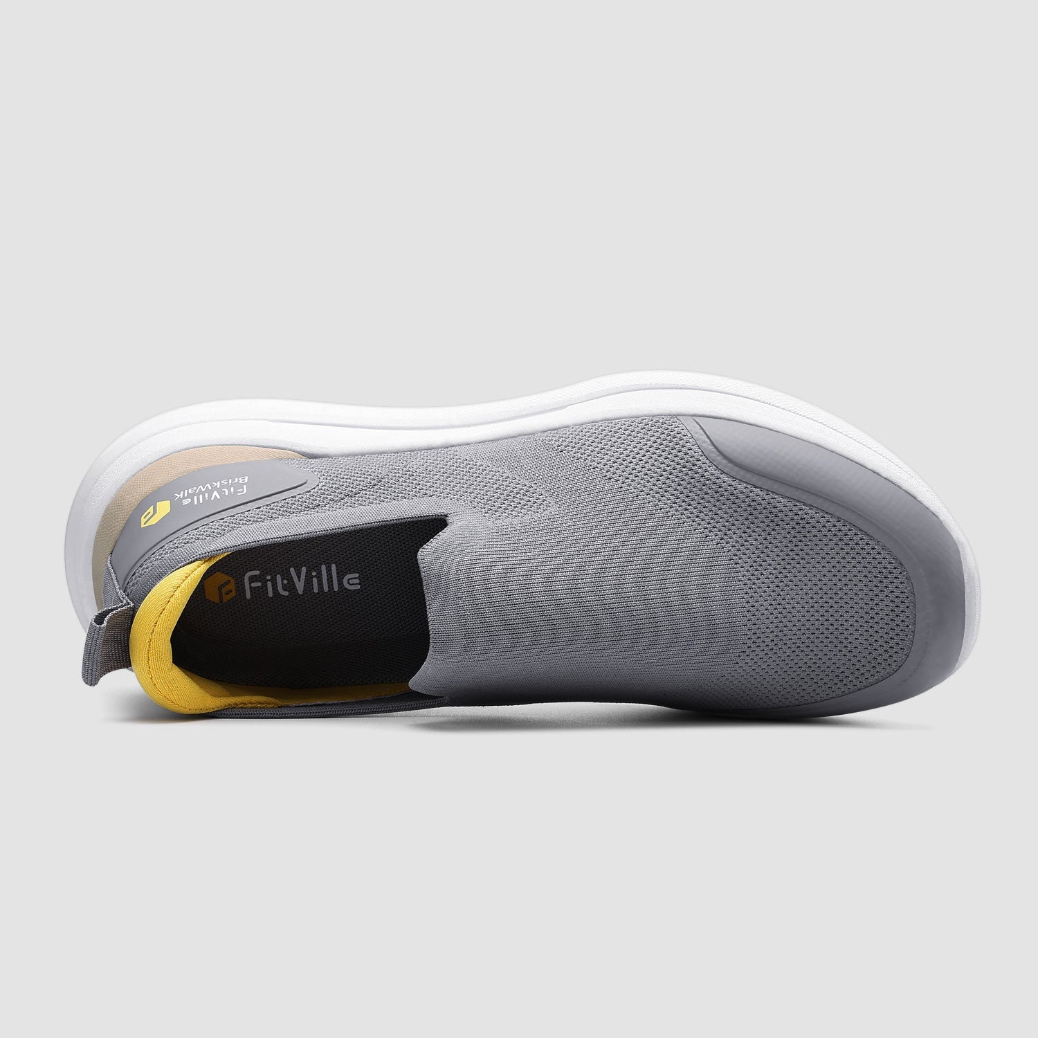 FitVille Men's BriskWalk Recovery Slip-On Shoes