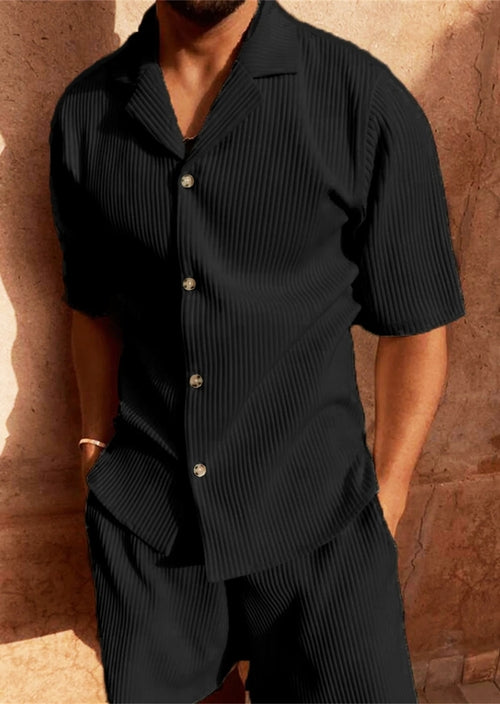 Spring/Summer stretch casual men beach shorts set Raspberry Eurybia