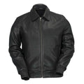 Castor - Men's Bomber Leather Jacket Orange Pontus