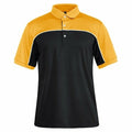 Color Block T-Shirts Mens Short Sleeve Polo Shirts Fashion Casual Golf Yellow Angel