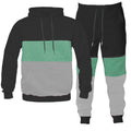 Color Block Hoodie and Jogger Sweat Pant SET Lime Milo
