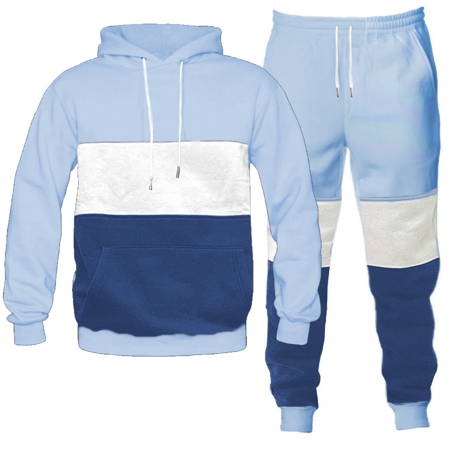 Color Block Hoodie and Jogger Sweat Pant SET Lime Milo