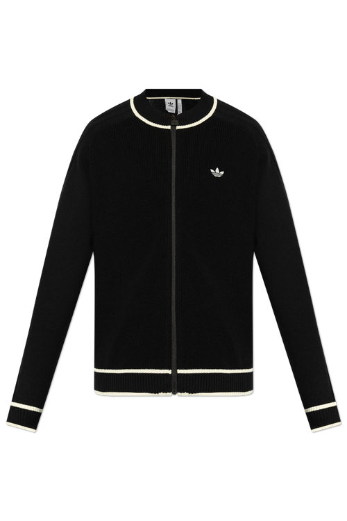 4504193 ADIDAS wool cardigan fashion design zipper men's sweater Jade Ajax