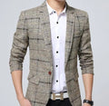 Mens Mix Plaid Blazer Yellow Pandora