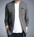 Mens Slim Fit Cardigan with Button Design Yellow Pandora