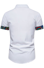 Men's Summer Fashion Colorblock Short Sleeve Shirts