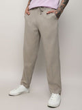 Solid Tailored Trousers For Men Yellow Caeneus