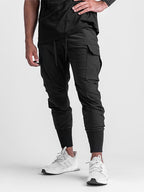 Men's casual trendy quick-drying pants multi-pocket ice silk trousers