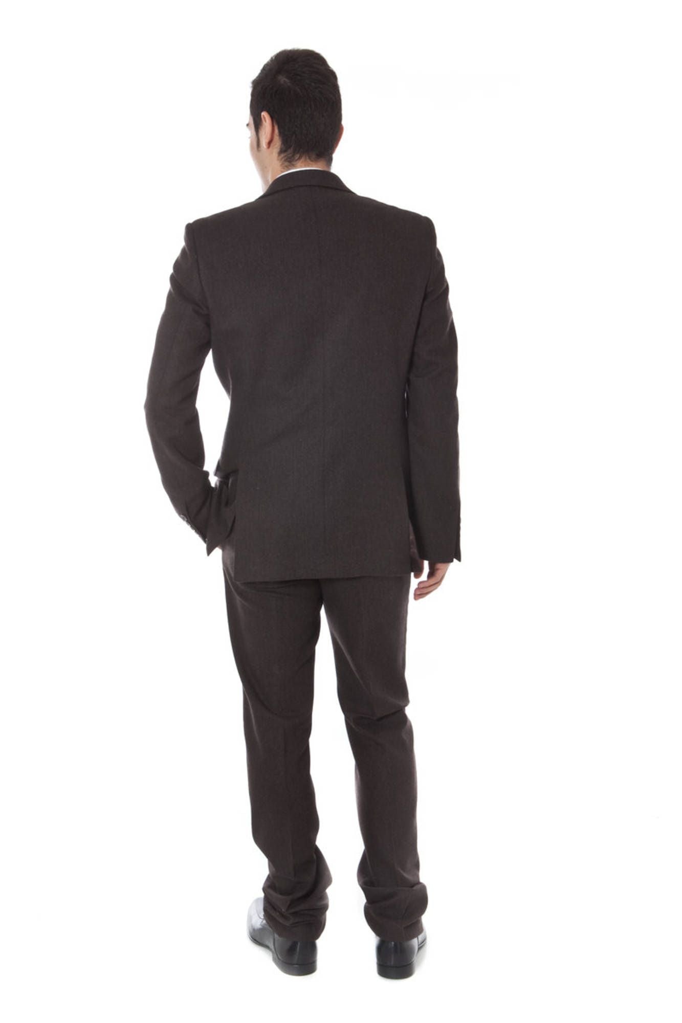 CALVIN KLEIN MEN'S CLASSIC SUIT BROWN
