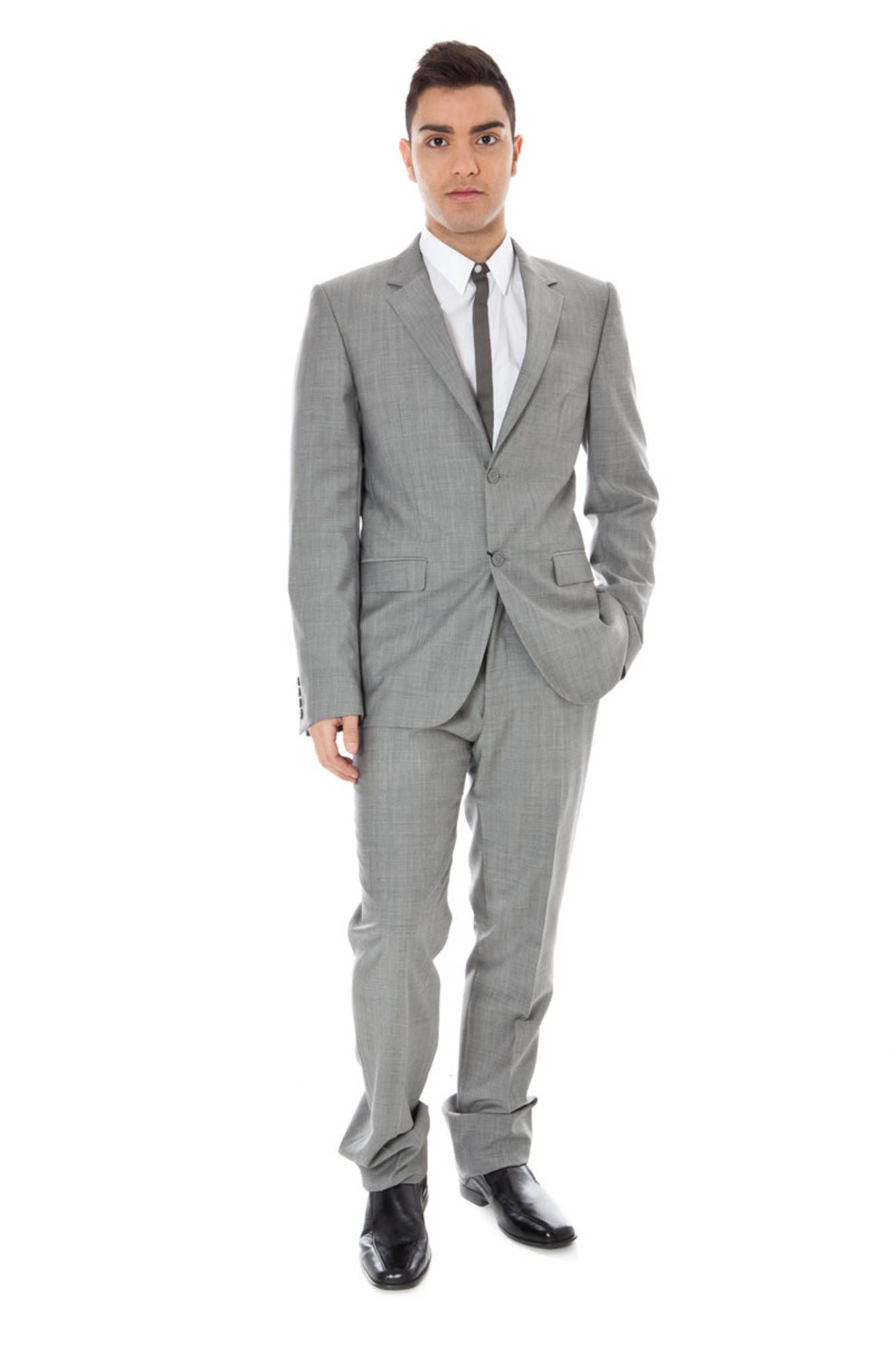 CALVIN KLEIN GRAY MEN'S CLASSIC SUIT