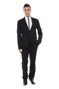 CALVIN KLEIN BLACK MEN'S CLASSIC SUIT Cerulean Sugarplum