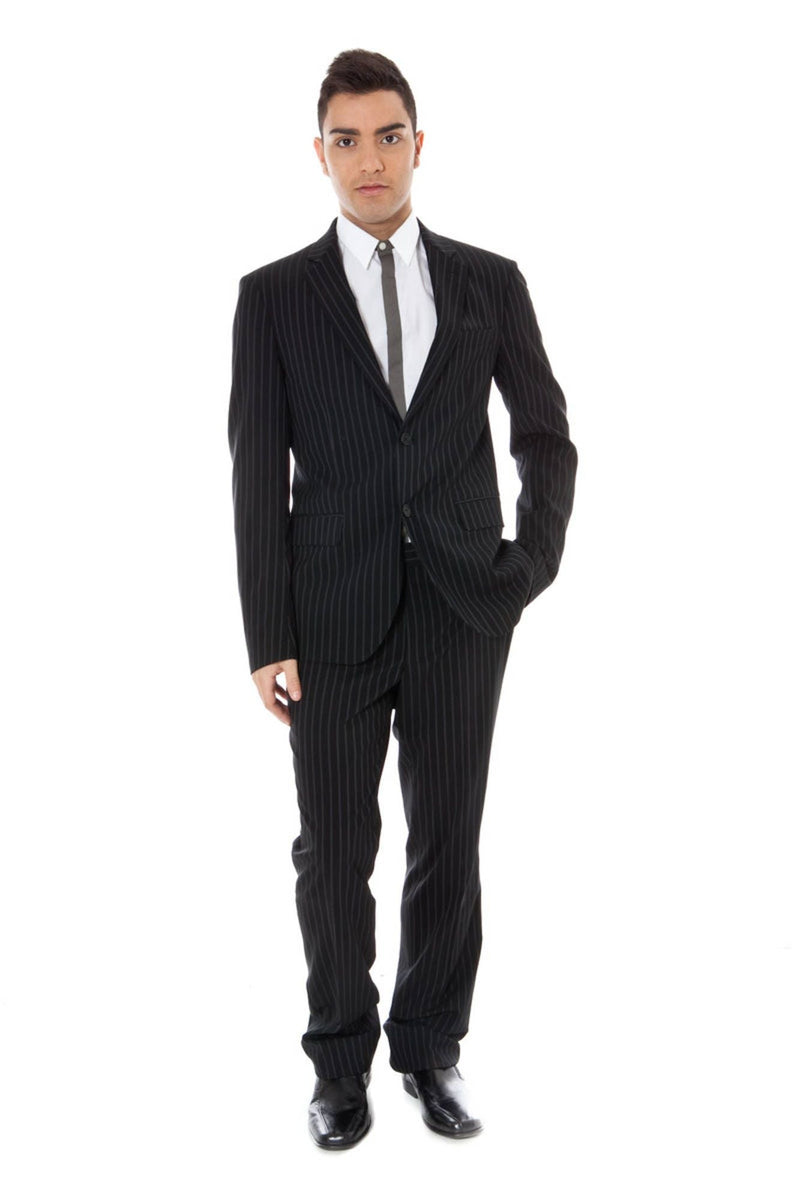 CALVIN KLEIN BLACK MEN'S CLASSIC SUIT
