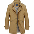 Mens Classic Trench Coat Yellow Pandora